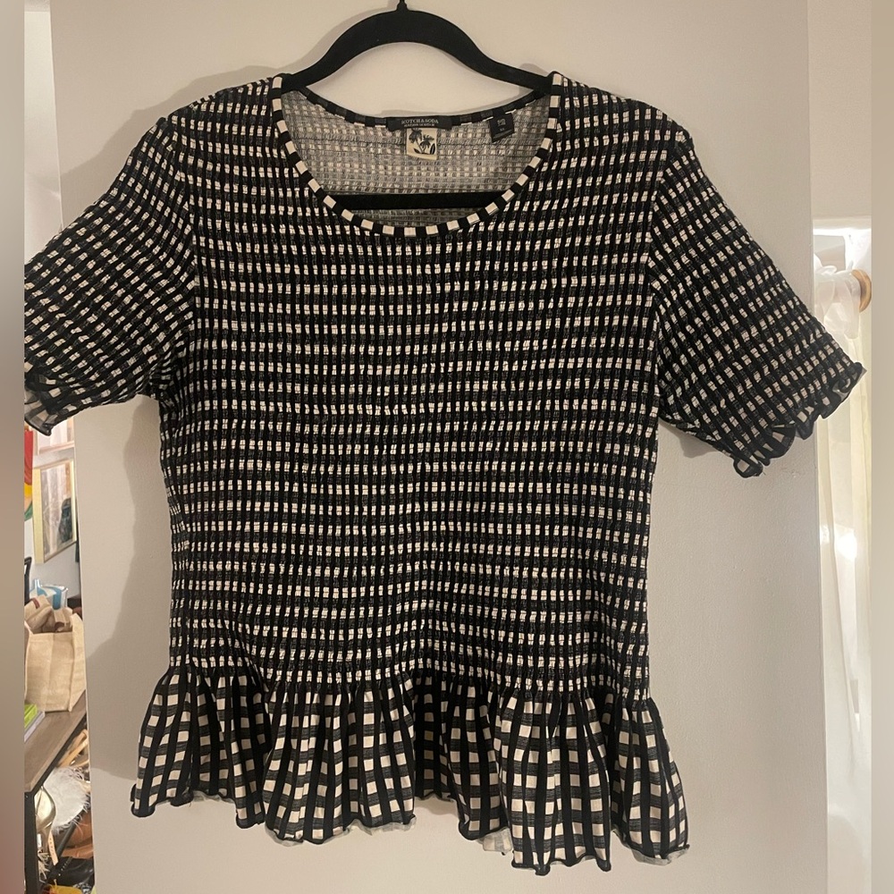 Gingham Scotch & Soda Top